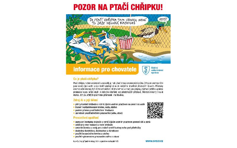 Aktuality - Informace o potvrzení ohniska ptačí chřipky